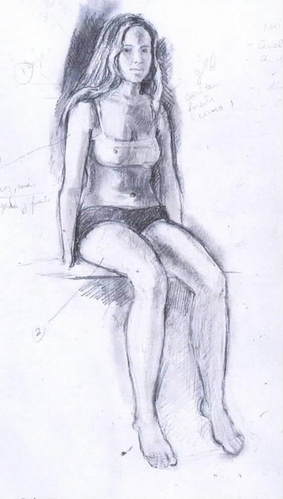 Boceto para Piscina en la ciénaga